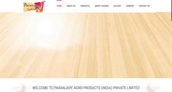 Desktop Screenshot of paranjapeagro.com